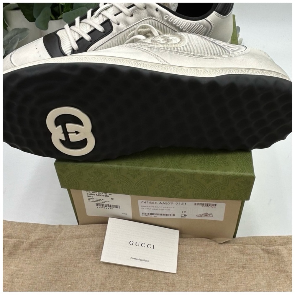 Gucci Mac 80 distressed leather sneakers size 12 made in
Italy - Picture 5 of 7